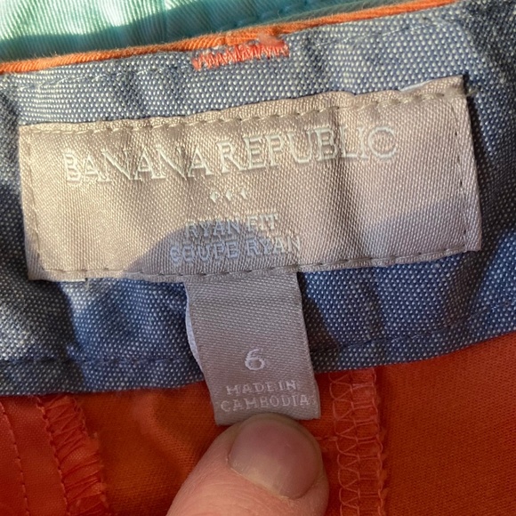 Banana Republic Ryan Fit Coupe Pants in Coral Salmon Size 6 - Picture 3 of 7